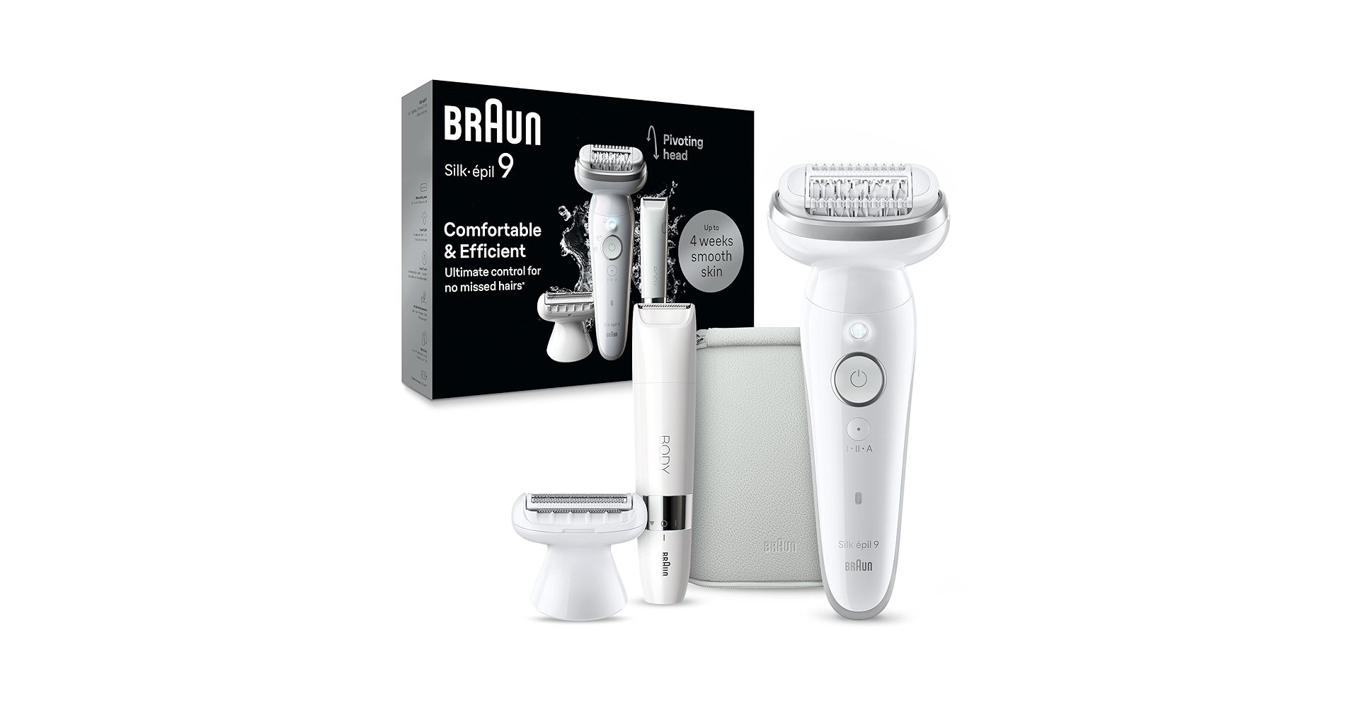 BRAUN Silk-épil 9 SkinSpa 4in1脱毛器 Amazon.com : Braun Epilator Silk-épil 9 Flex SkinSpa, Hair